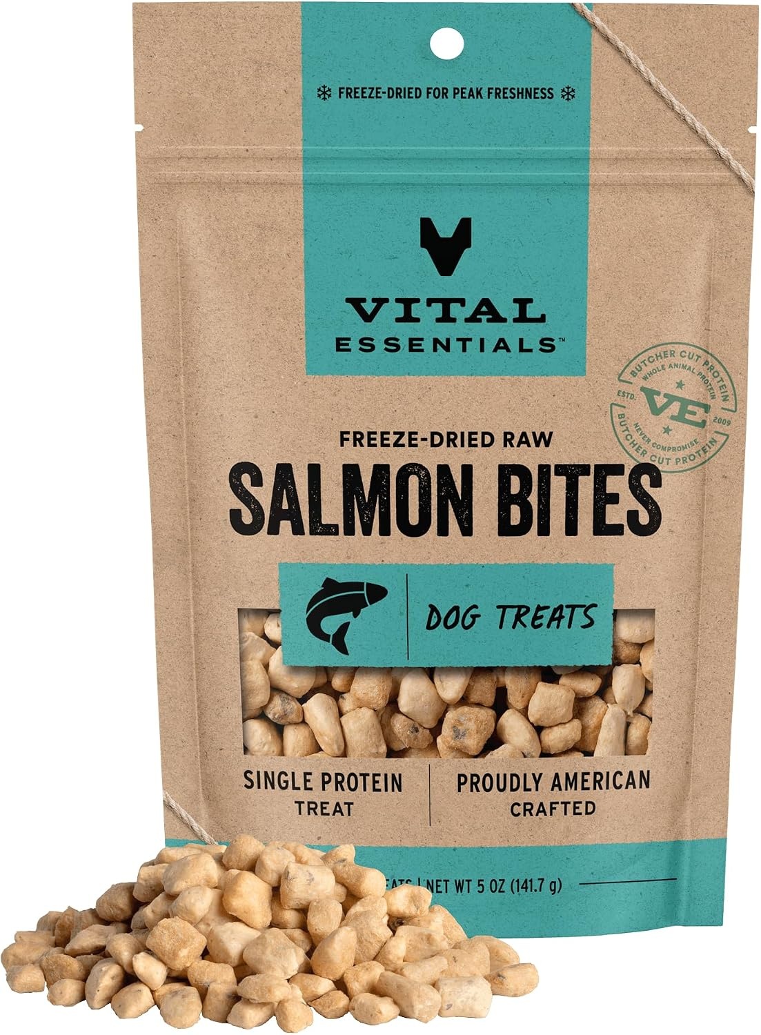 image:imageVital Essentials Freeze Dried Dog Treats Beef Bites 62 oz Bag Single Protein Made With Beef amp Liver Premium Quality Protein GrainFree Training TreatsSalmon