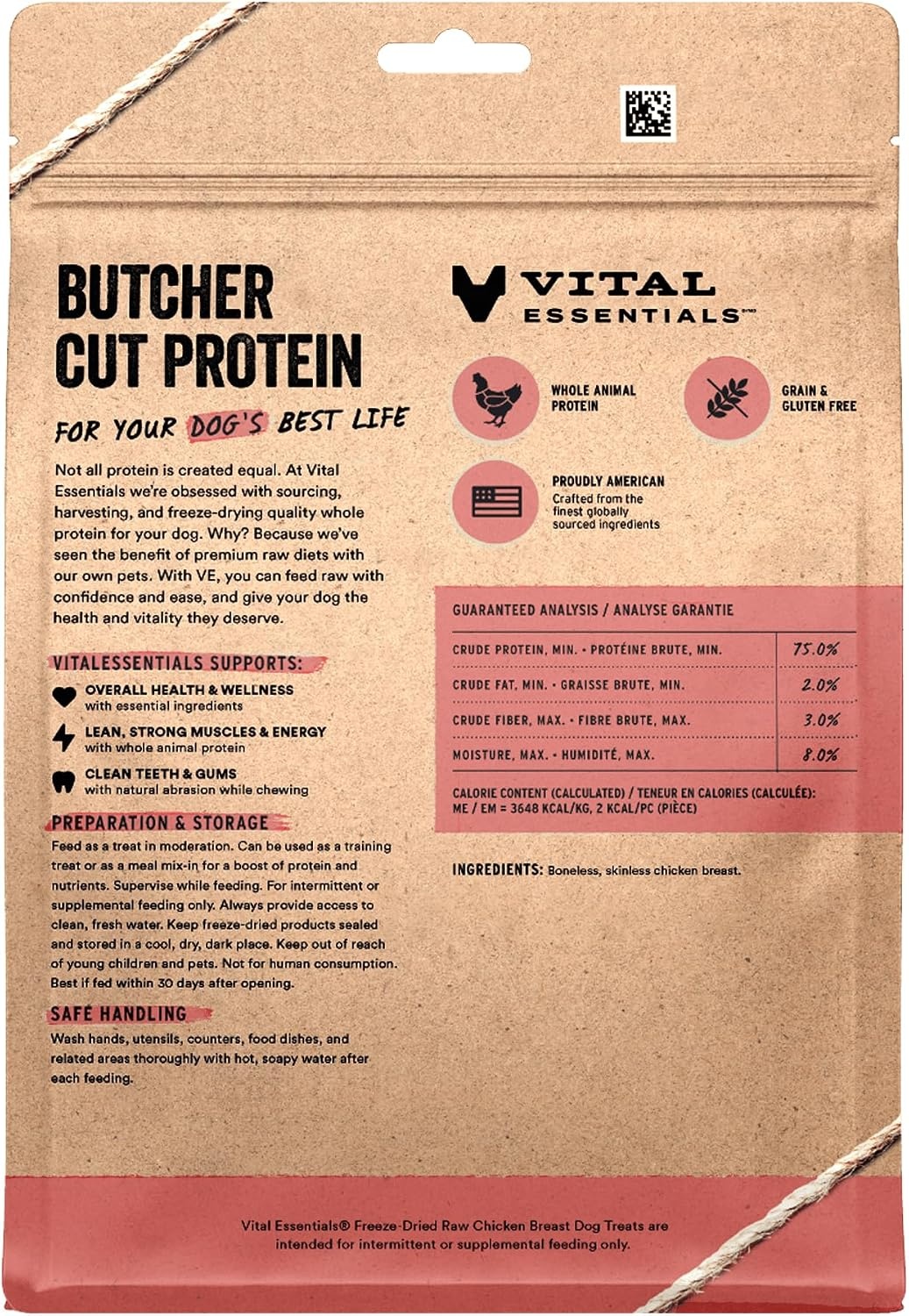 image:imageVital Essentials Freeze Dried Dog Treats Beef Liver 21 oz Bag Single Ingredient Made With 100 Beef Liver GrainFree Training Treats USA Made with US amp Globally Sourced IngredientsChicken