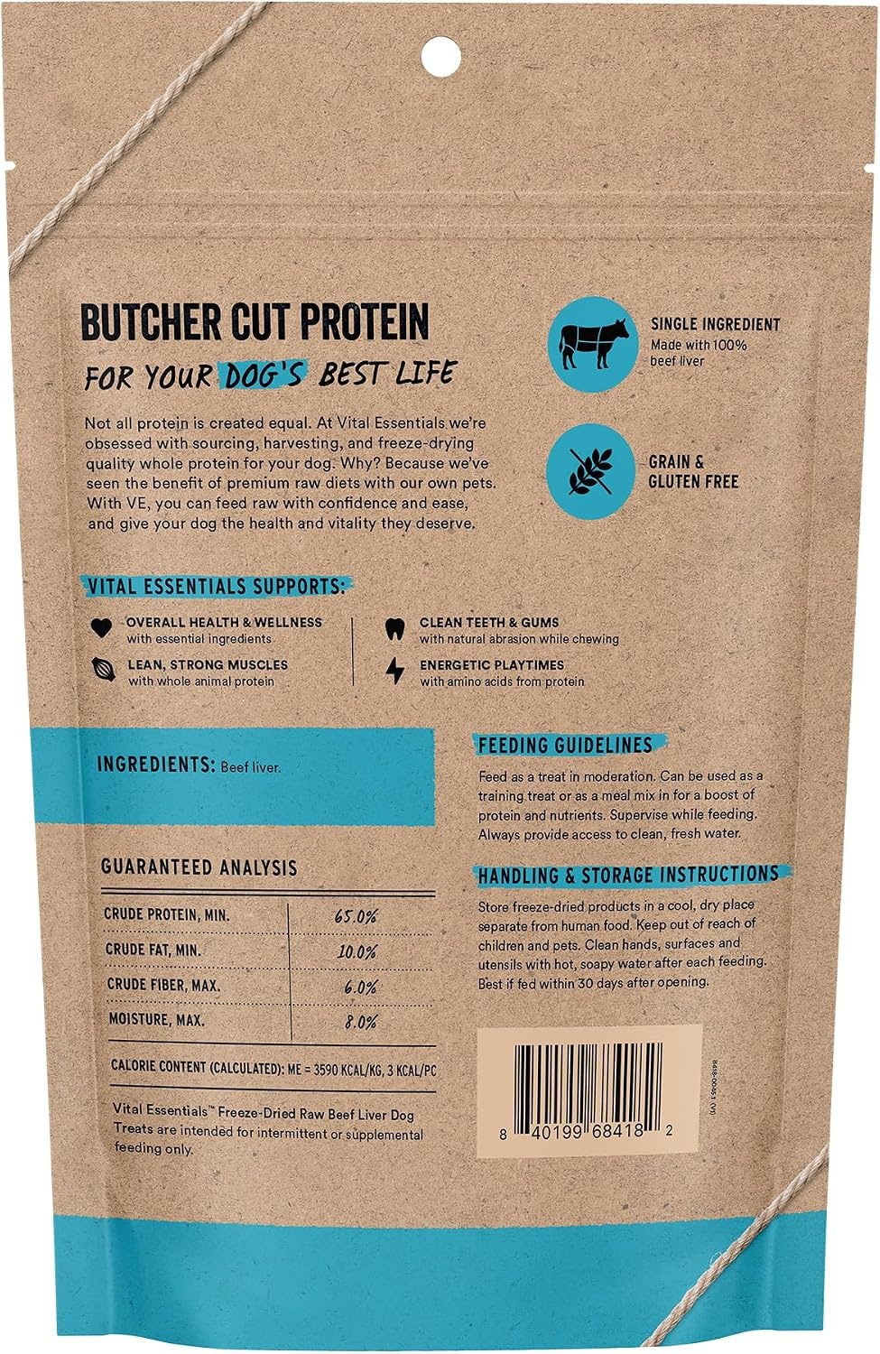 image:imageVital Essentials Freeze Dried Dog Treats Beef Liver 21 oz Bag Single Ingredient Made With 100 Beef Liver GrainFree Training Treats USA Made with US amp Globally Sourced IngredientsBeef
