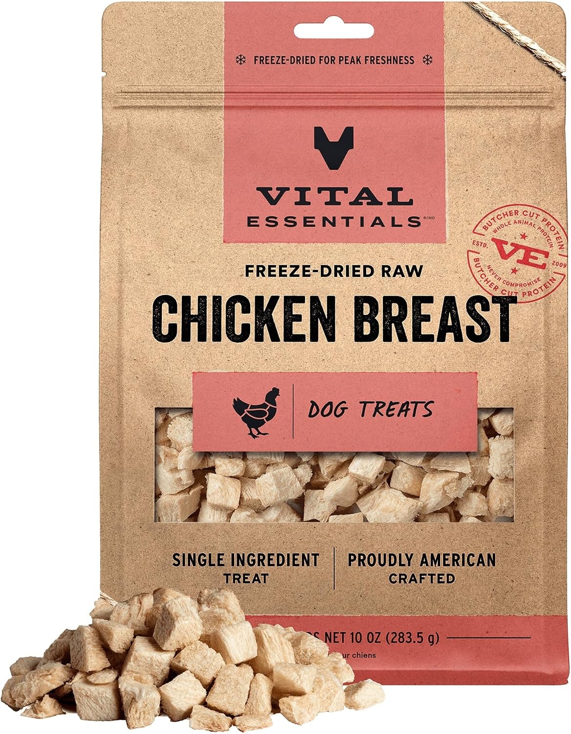 image:imageVital Essentials Freeze Dried Dog Treats Beef Liver 21 oz Bag Single Ingredient Made With 100 Beef Liver GrainFree Training Treats USA Made with US amp Globally Sourced IngredientsChicken