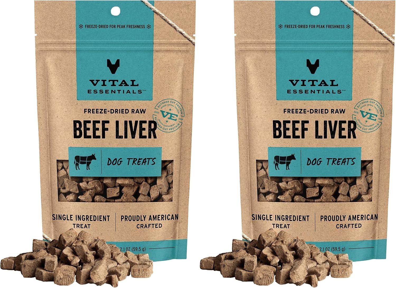 image:imageVital Essentials Freeze Dried Dog Treats Beef Liver 21 oz Bag Single Ingredient Made With 100 Beef Liver GrainFree Training Treats USA Made with US amp Globally Sourced IngredientsBeef