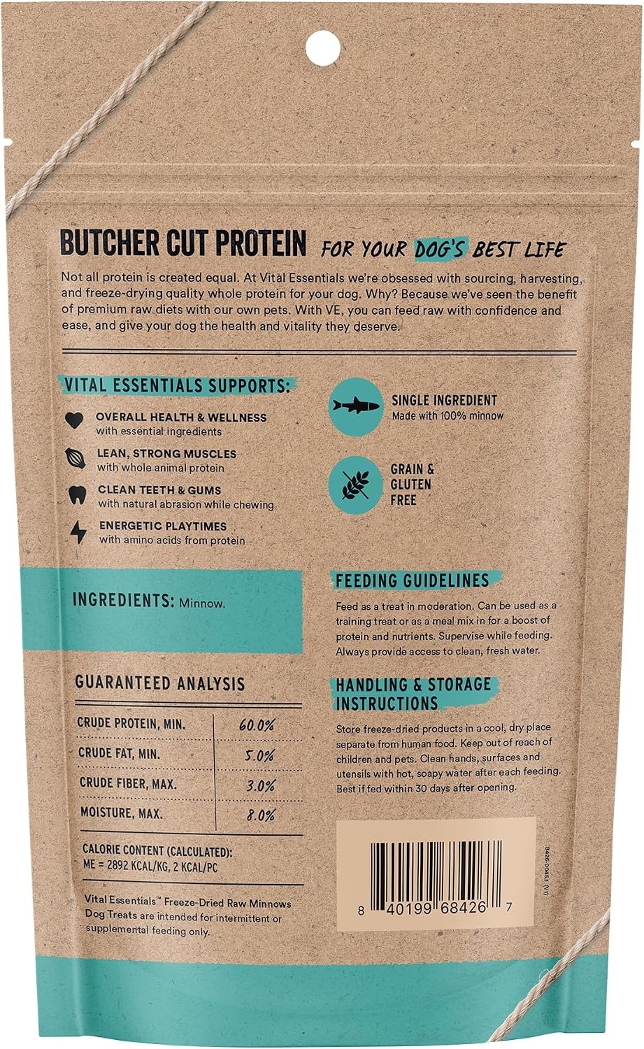 image:imageVital Essentials Freeze Dried Minnows Dog Treats 1 oz Bag Single Ingredient 100 Minnow Premium Quality Protein GrainFree Treats USA Made with US amp Globally Sourced IngredientsMinnows