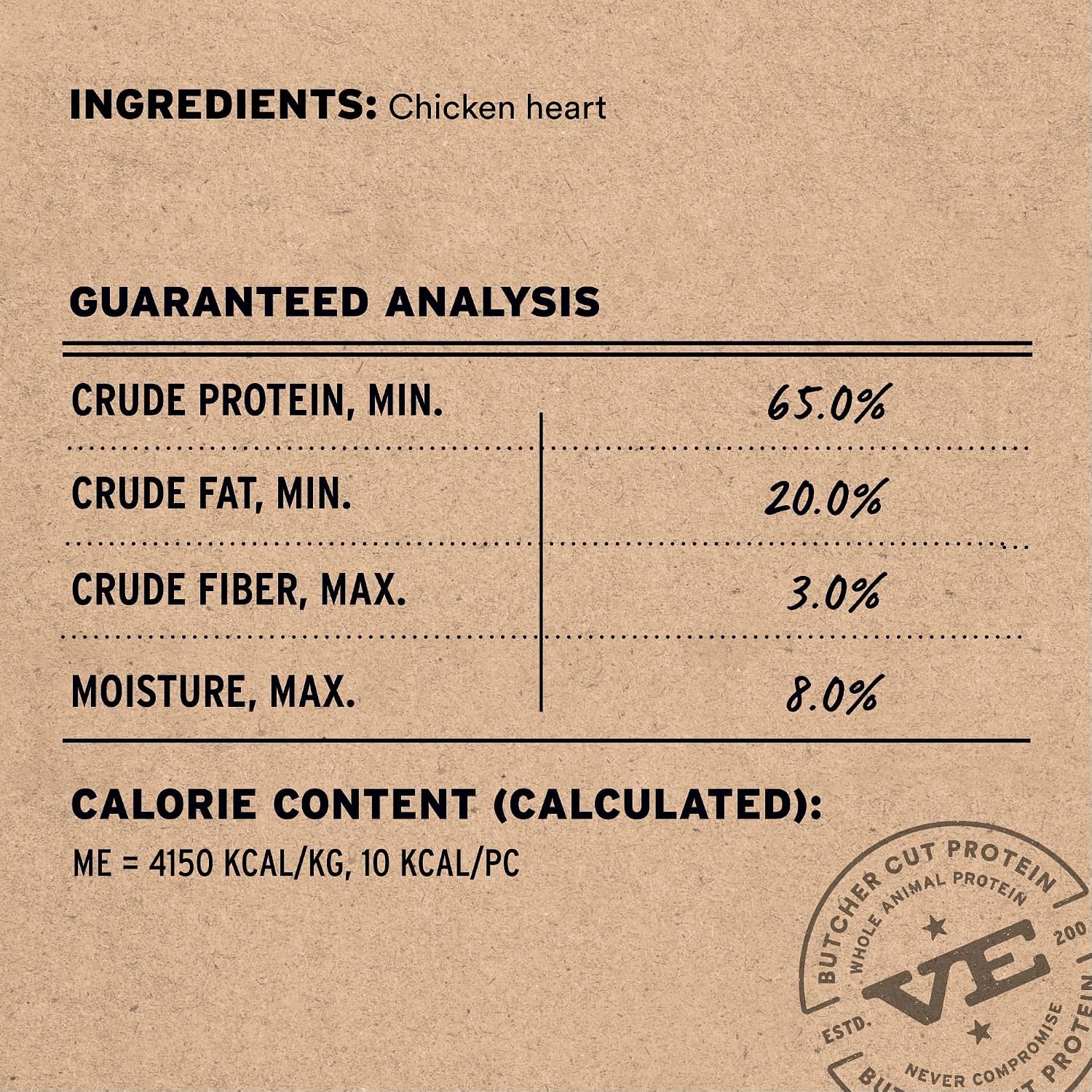 image:imageVital Essentials Freeze Dried Raw Chicken Hearts Cat Treats 08 oz Bag Single Ingredient Premium Quality Protein GrainFree USA Made with US amp Globally Sourced IngredientsChicken