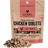Vital Essentials Freeze Dried Cat Treats, Duck Liver, 0.9 oz Bag | Single Ingredient, Premium Quality Protein, Grain Free, Healthy Treats, USA Made with U.S. & Globally Sourced Ingredients(Chicken Giblets)