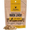 Vital Essentials Freeze Dried Cat Treats, Duck Liver, 0.9 oz Bag | Single Ingredient, Premium Quality Protein, Grain Free, Healthy Treats, USA Made with U.S. & Globally Sourced Ingredients(Duck Liver)