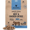 Vital Essentials Freeze Dried Cat Food, Pork Nibs, 12 oz Bag(Beef & Chicken)