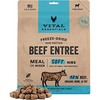 Vital Essentials Freeze Dried Dog Food, Beef Nibs, 14 oz Bag(Beef)