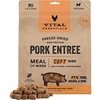 Vital Essentials Freeze Dried Dog Food, Beef Nibs, 14 oz Bag(Pork)