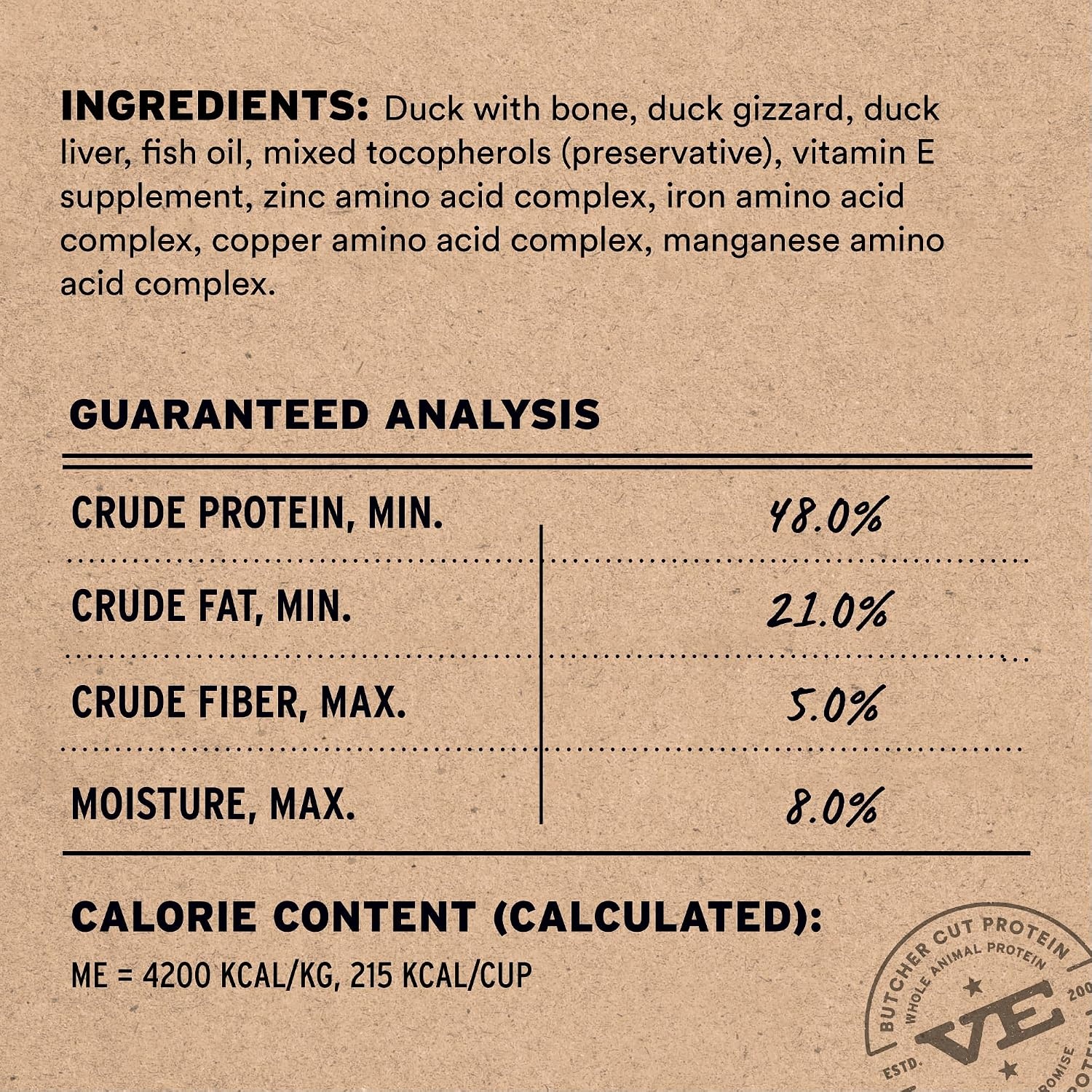 image:imageVital Essentials Freeze Dried Cat Food Duck Mini Nibs 12 oz BagDuck