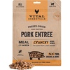 Vital Essentials Freeze Dried Cat Food, Duck Mini Nibs, 12 oz Bag(Pork)