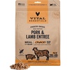 Vital Essentials Freeze Dried Cat Food, Pork & Lamb Nibs, 12 oz Bag(Pork & Lamb)