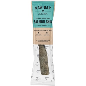 Vital Essentials Freeze-Dried Raw Duck Neck Dog Treat, 1-Pack(Salmon Skin)